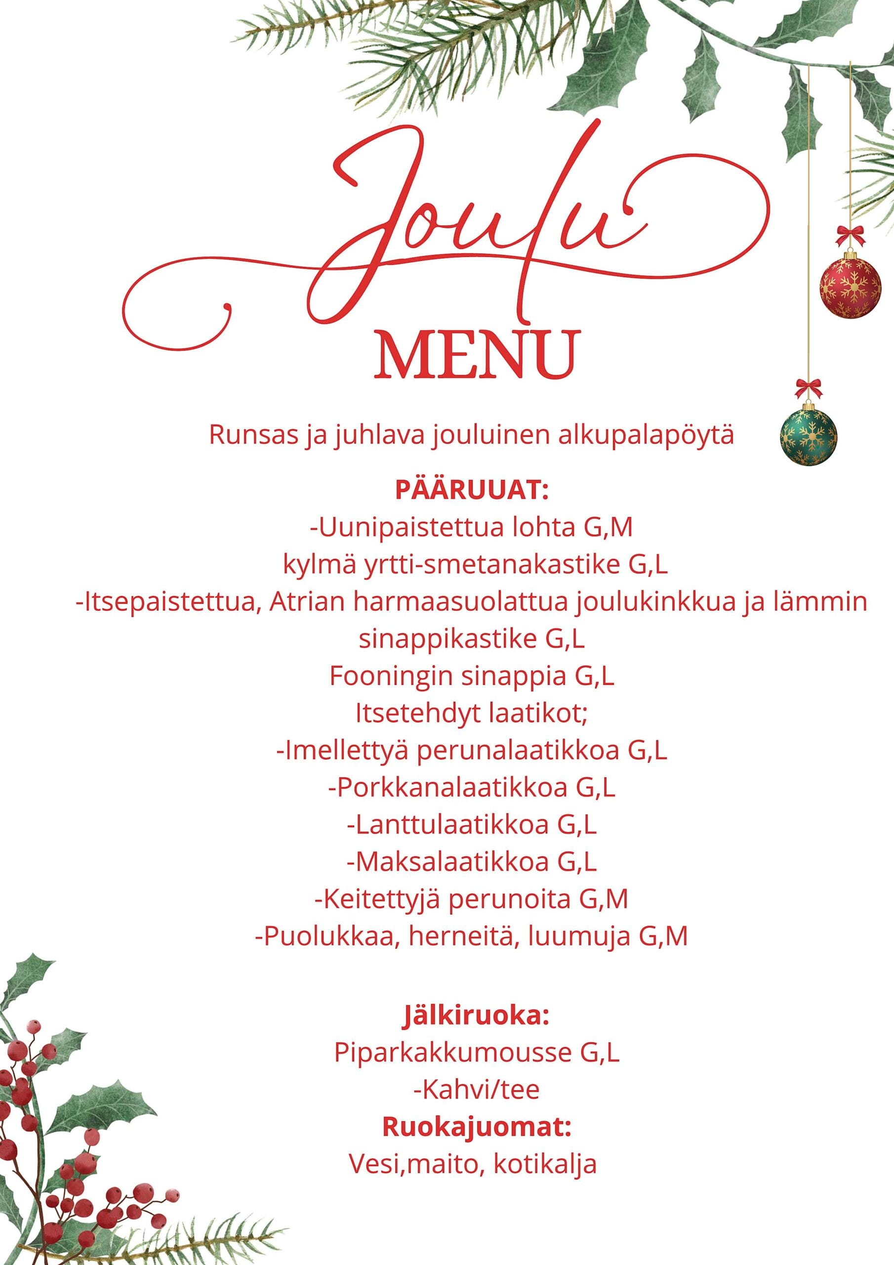 Joulumenu